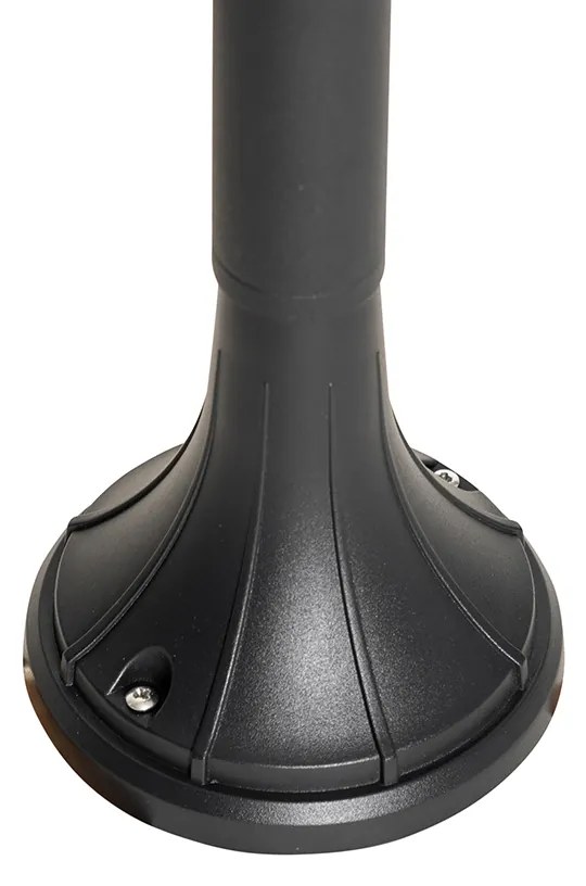 Okos kültéri lámpa fekete 125 cm IP44 Wifivel A60 - Daphne