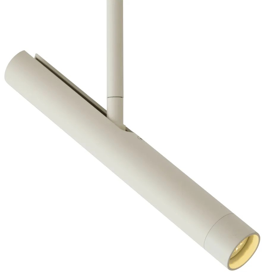 Modern spotlámpa bézs színben fehérrel, 1 fázisú sínrendszerhez - Slimline Avery