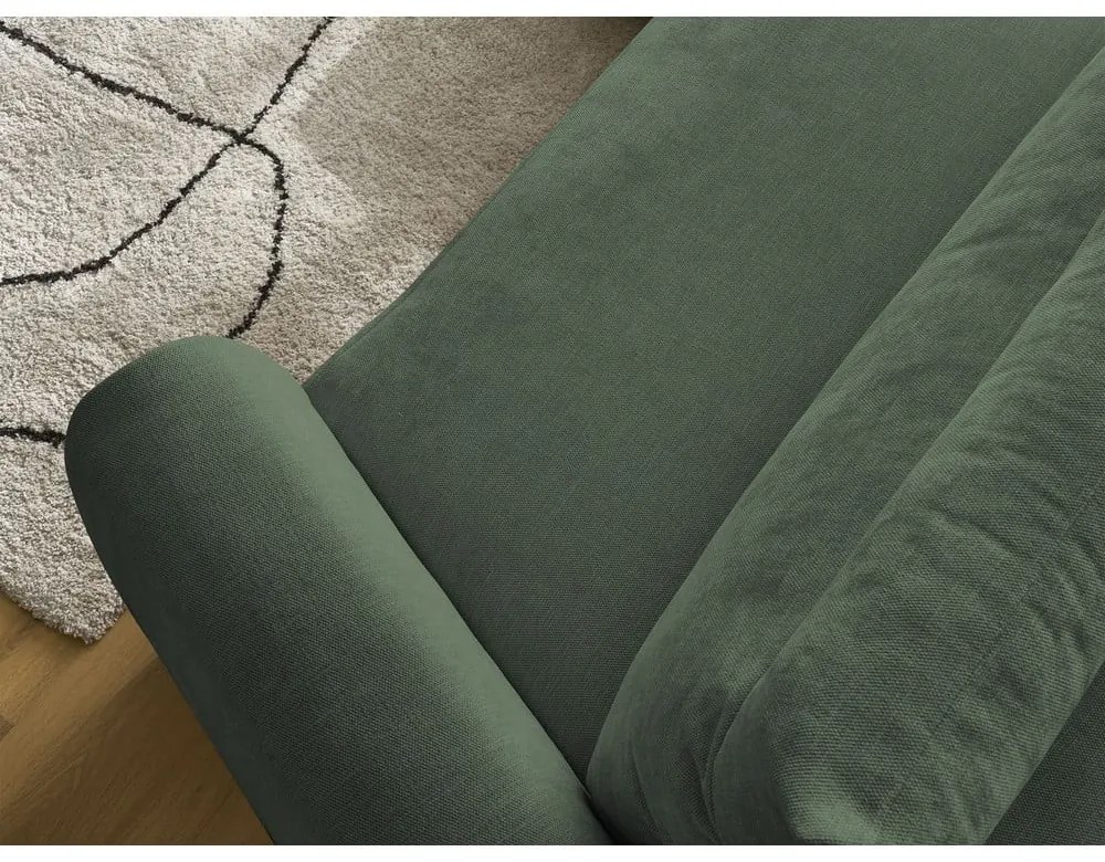 Sötétzöld sarokkanapé Aden – Bobochic Paris