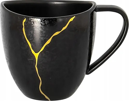 Porcelán Rak Kintzoo Csésze 230 ml fekete/ arany