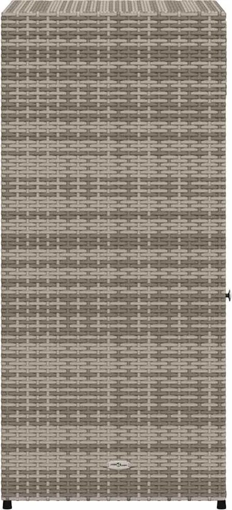 vidaXL szürke polyrattan kerti tárolószekrény 55 x 55 x 111 cm