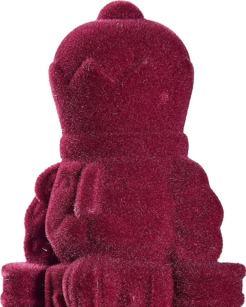 X-MAS diótörő 30 cm , bordó