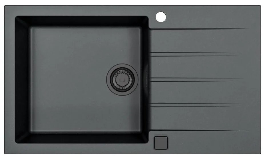ALVEUS 1148160 - Mosogató CADIT 86x50 cm gránit/fekete