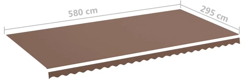 barna csere napellenző ponyva 6 x 3 m