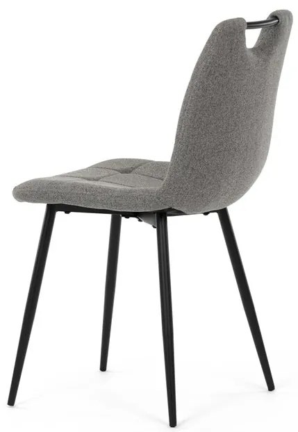 Étkezőszék, szürke, szövet, DCL-V2017 GREY2