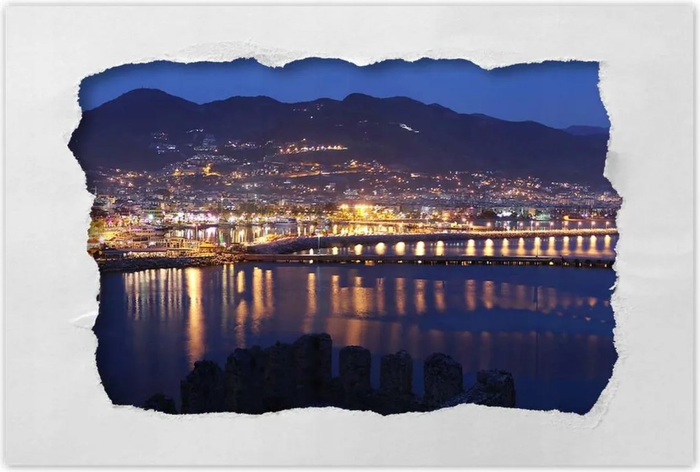 Poszterek 90x60 Antalya éjszaka Kirándulás