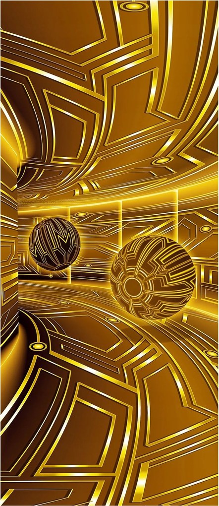 Fotótapéta Alagút Geometriai Illúzió Fény Perspektíva 91x211 +ragasztó