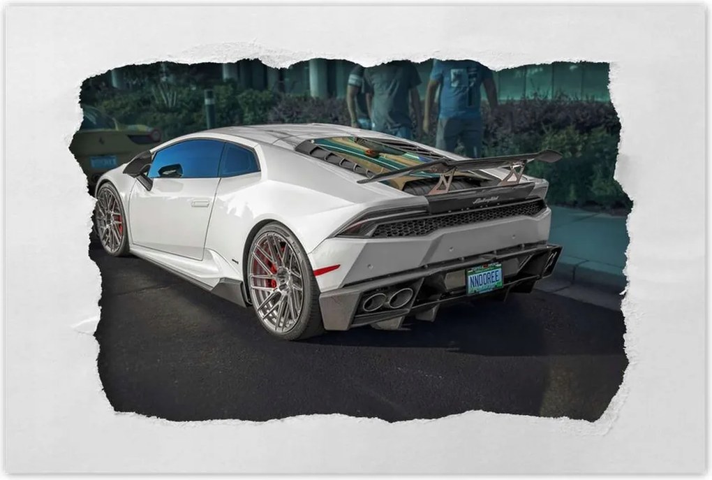 Poszterek 120x80 Fehér sportautó