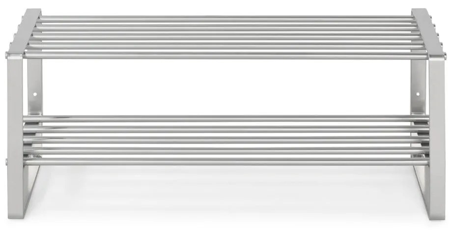 Ezüstszínű fém cipőtartó 70x29x27 cm Rex – Spinder Design