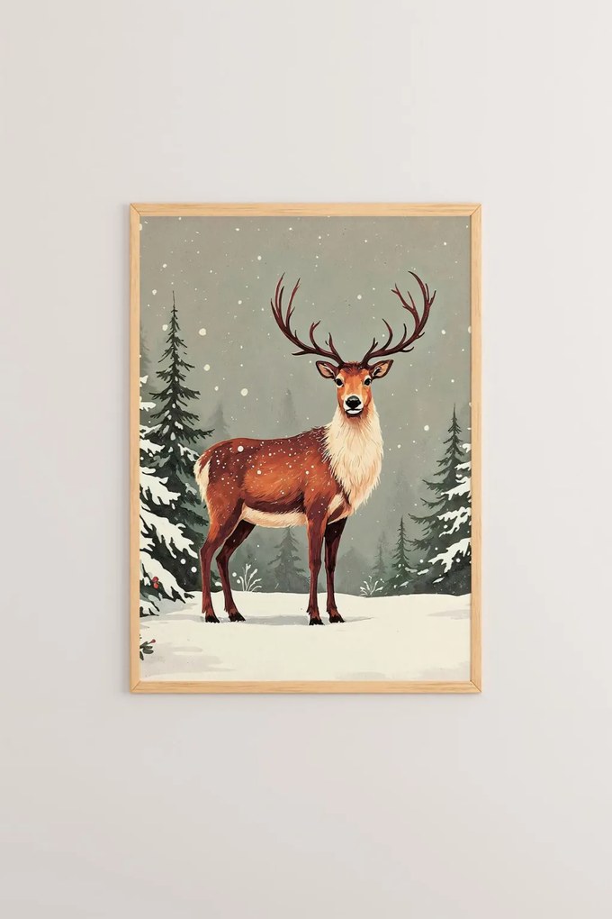 Nwyearsngmdl11 keretezett MDF falikép, 33 x 48 cm
