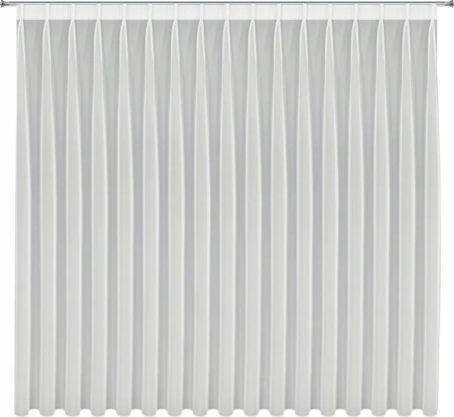 Függöny Violet 200X270 krémszínű sima fátyol Flex 1:2