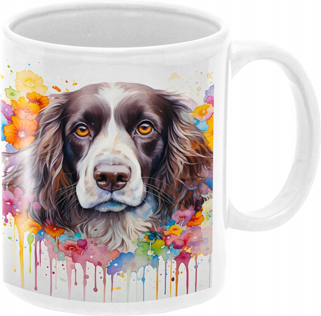 Spániel Angol Gyönyörű Kutyás Bögre Ajándék 330 ml Csomagolás