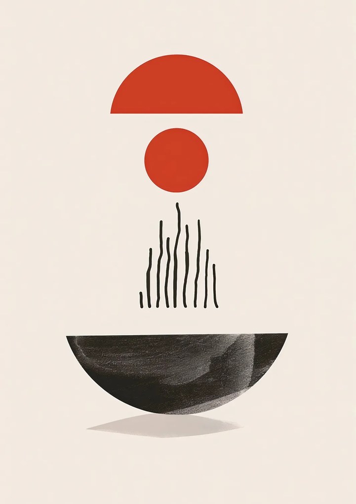 Poszter 21x29,7cm Félkör alakú forma