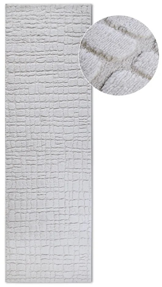 Krémszínű futószőnyeg 80x240 cm Artistique Cream White – Elle Decoration