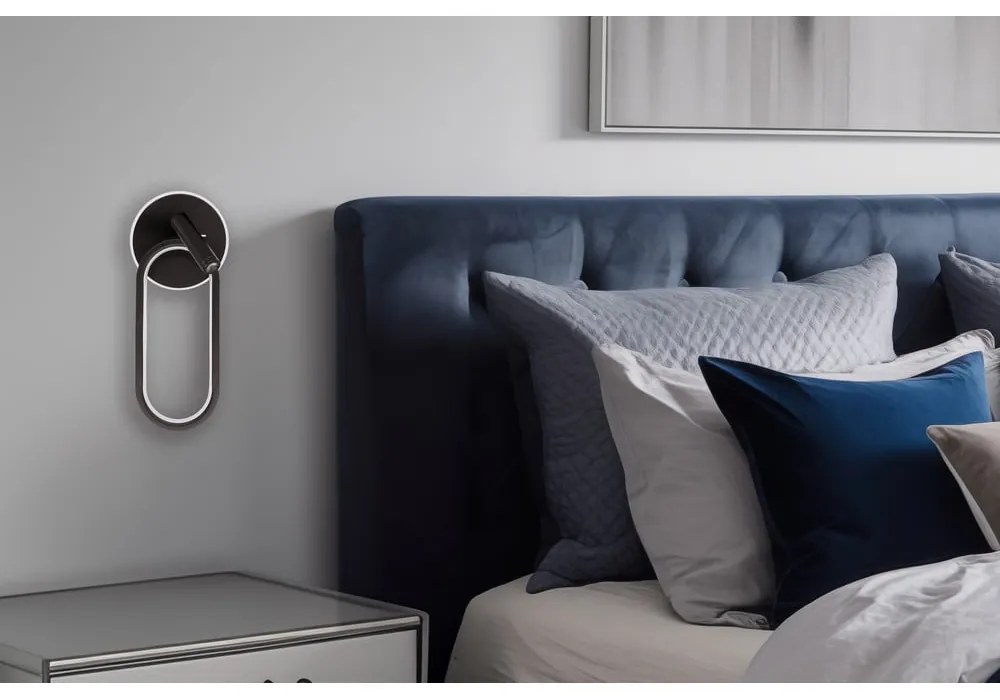 Fekete LED fali lámpa Monet – Candellux Lighting