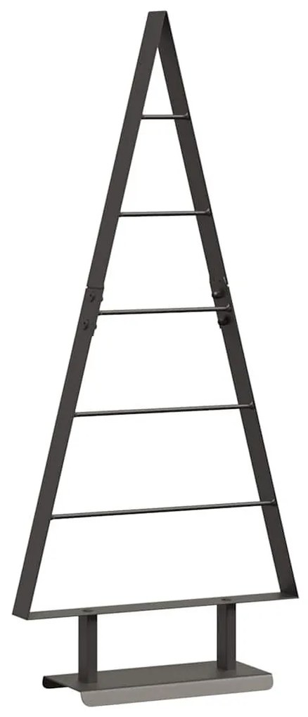 Fém karácsonyfa állvánnyal Fekete 90 cm Acél