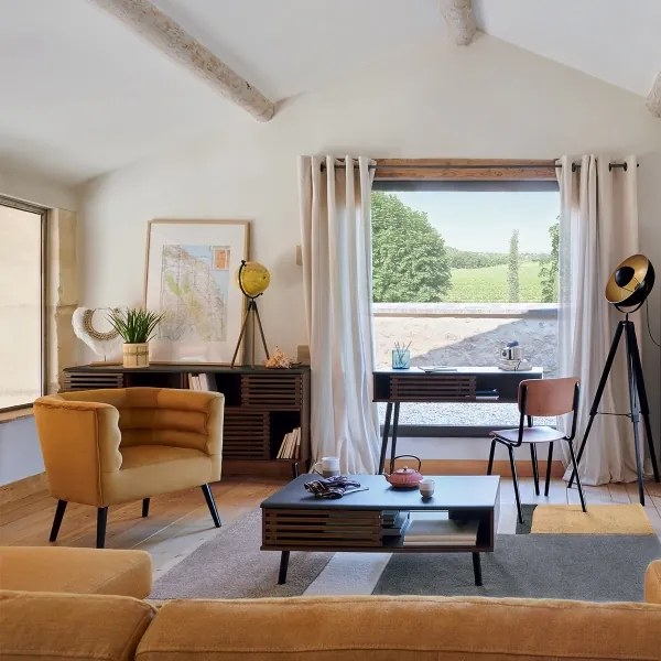 Atmosphera - Állólámpa LAHTI 1xE27/25W/230V paulownia