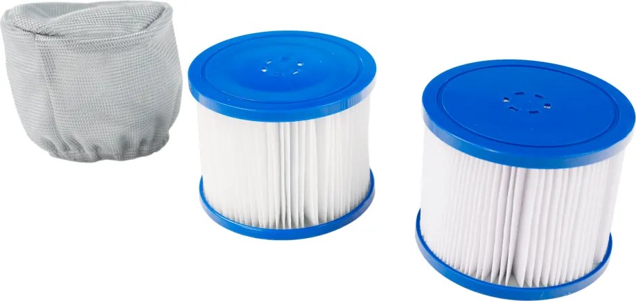 Felfújható pezsgőfürdő, fehér/szürke, 4-6 személy, 1000 l, KAMINO NEW TYP 2
