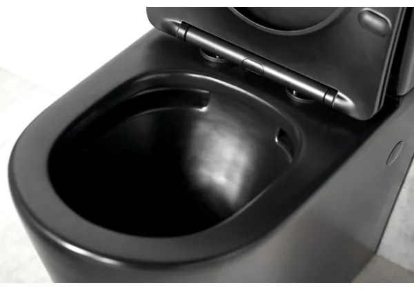 Sapho - PACO kompakt WC, kerámia/fekete