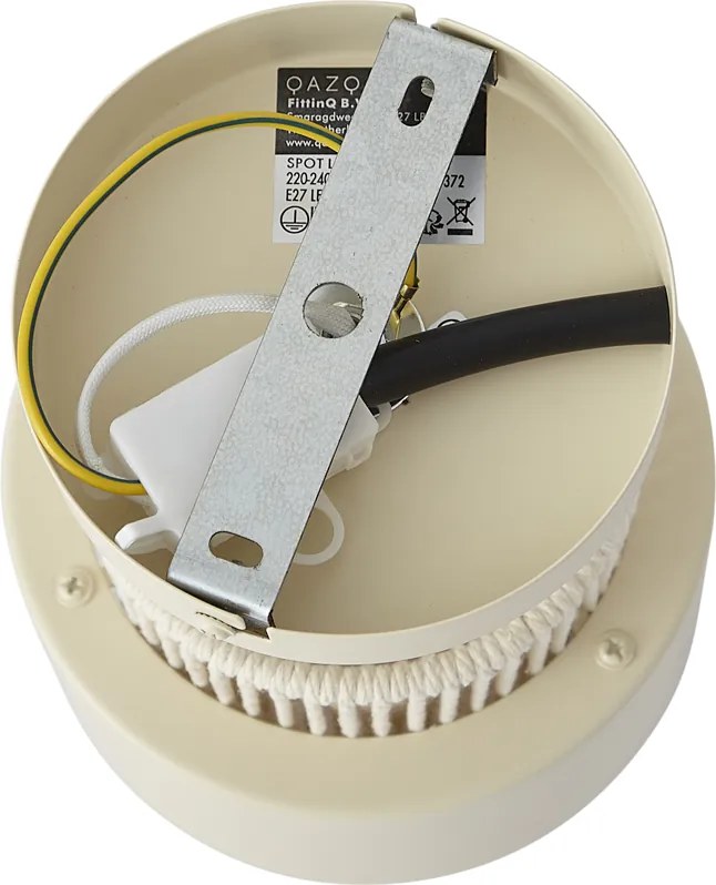 Modern spotlámpa bézs színben, arany színnel, forgatható és dönthető - Kora