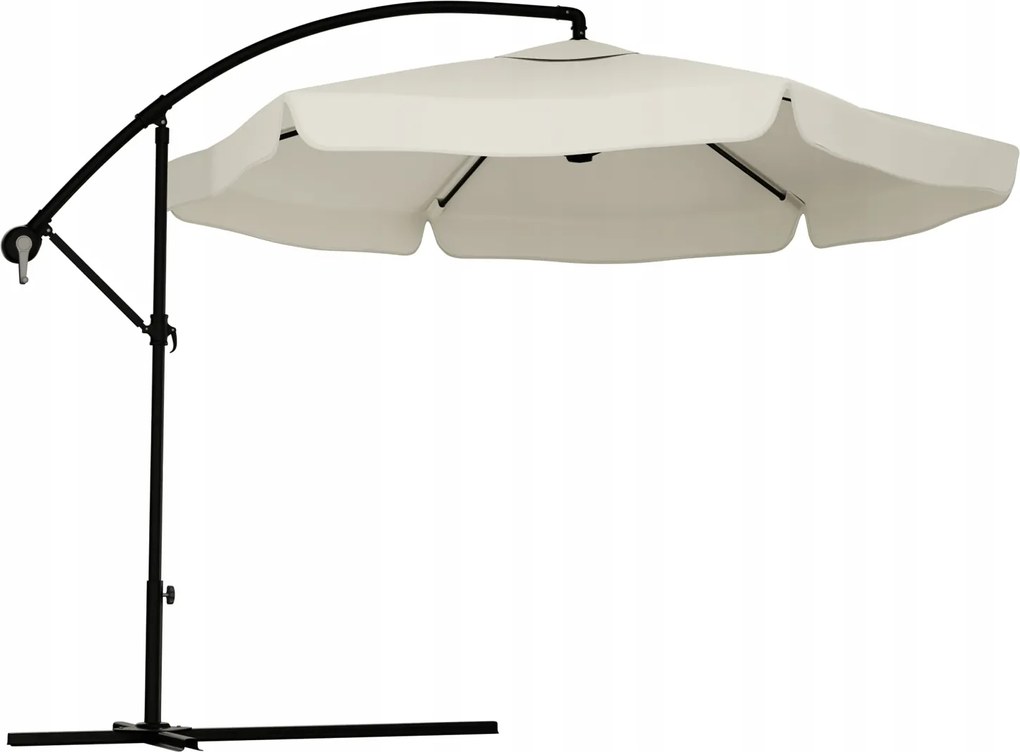 Levi összecsukható kerti napernyő 300 cm, bézs ingyenes csomagolás