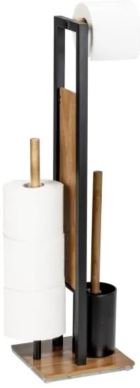 WENKO 25784100 - RIVALTA WC szett 18x70 cm barna/fekete