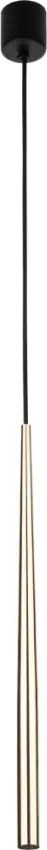 TK LIGHTING 10116 PIANO Hengeres Függesztett Lámpa Fekete, Arany G9 IP20