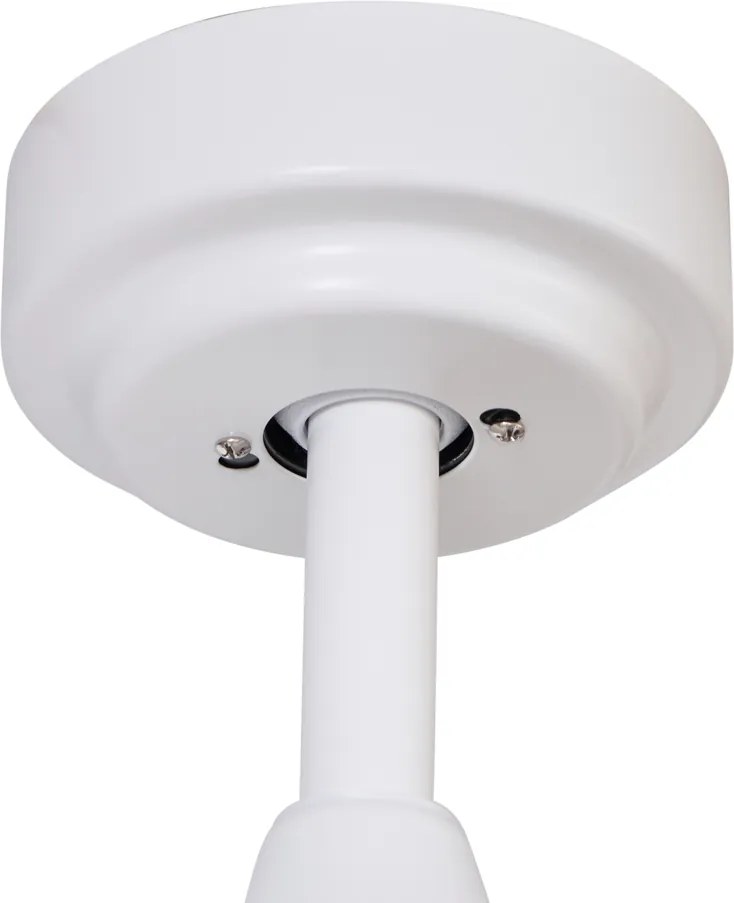 Okos mennyezeti ventilátor fehér fa mintával 132 cm LED-del, fényerőszabályzóval és távirányítóval - Joly