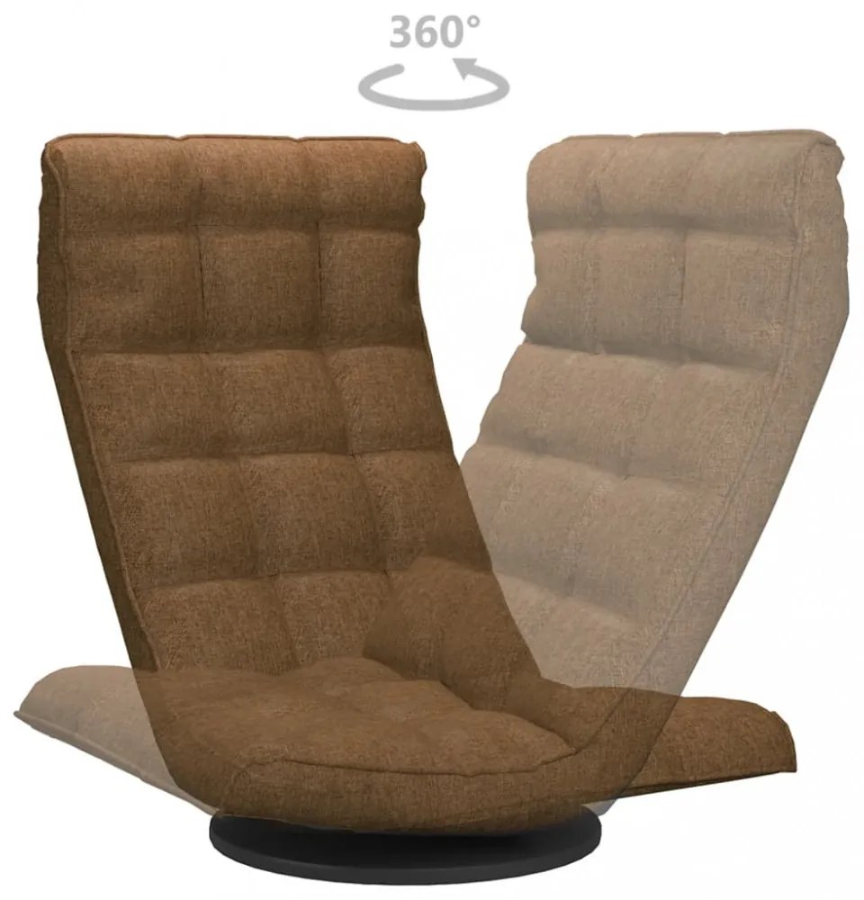 barna szövet forgó matracszék