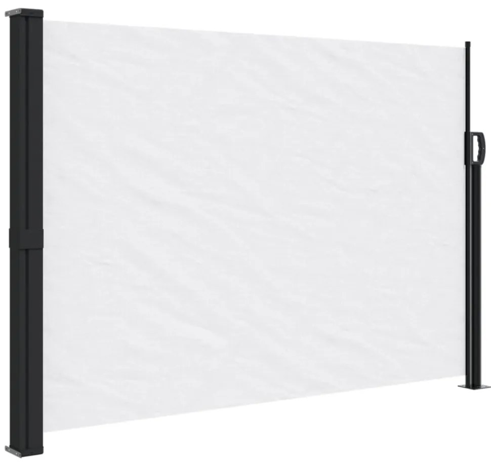 fehér behúzható oldalsó napellenző 140 x 500 cm