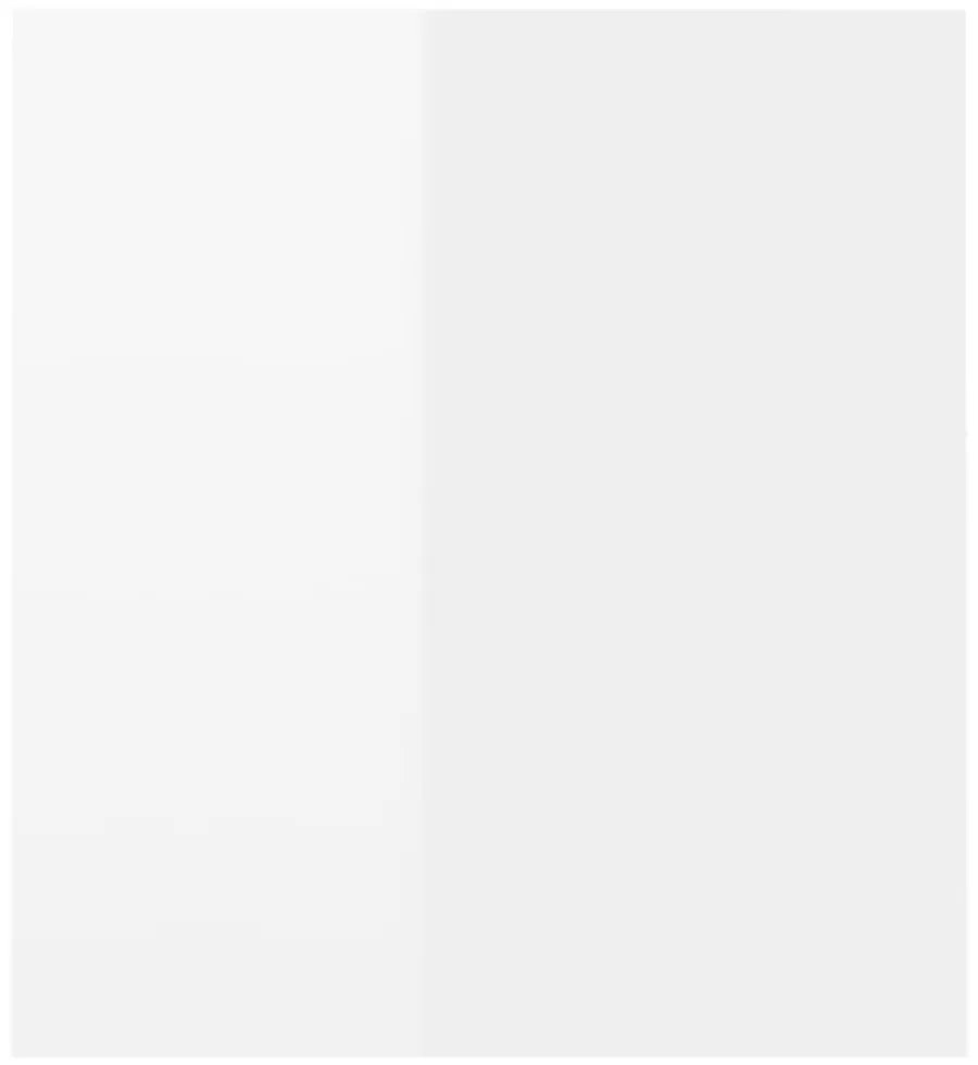 magasfényű fehér TV-szekrény LED-lámpákkal 120 x 35 x 40 cm