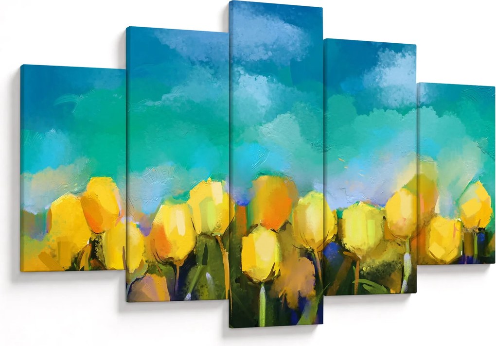 Sárga tulipán képe (150x105 cm)