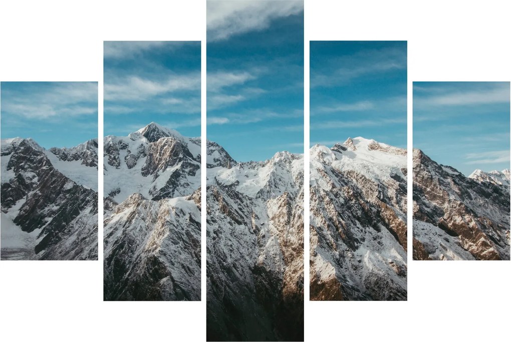 Havas csúcsok képe, Fiordland (150x105 cm)