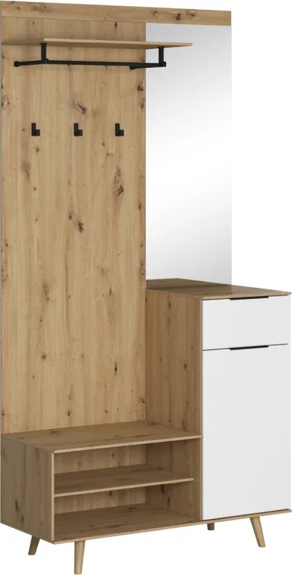 NORDIC B PRZEDPOKÓJ DĄB ARTISAN/BIAŁY