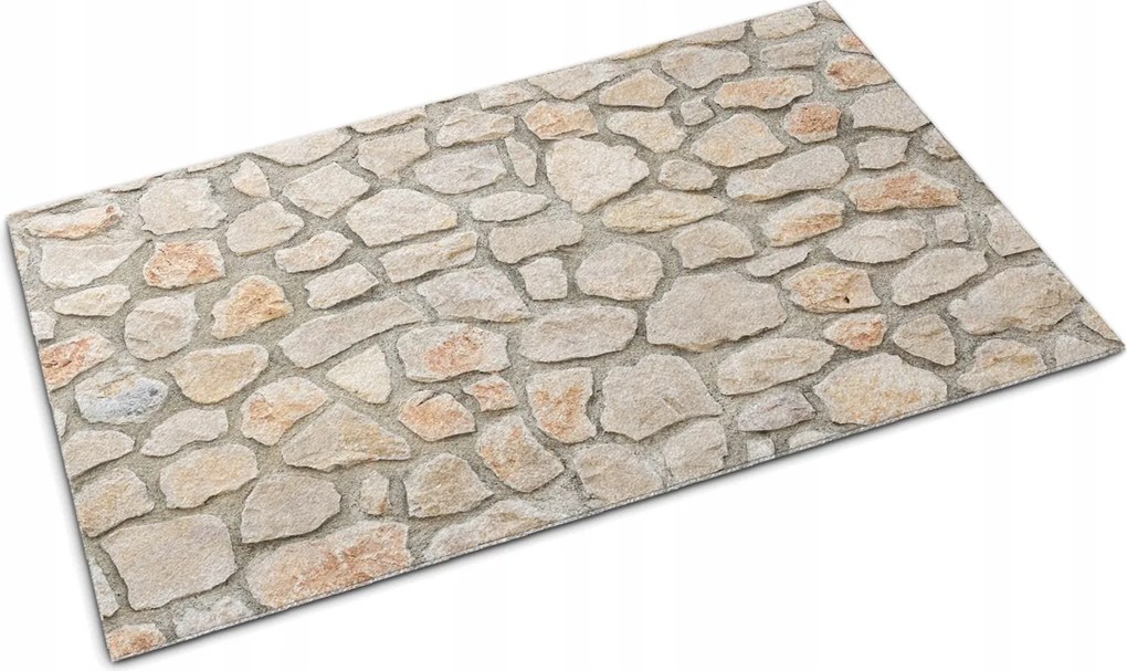Dekoratív Lábtörlő Kültéri Ajtó Előtér Kőfal 60x40 cm