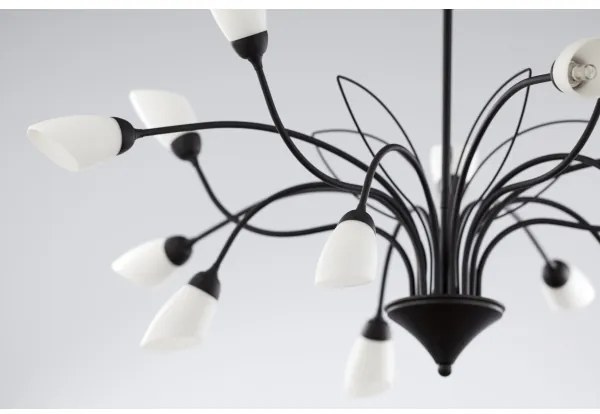 Jupiter 2057 - Láncos csillár GLORIOSA 15xG9/14W/230V fekete