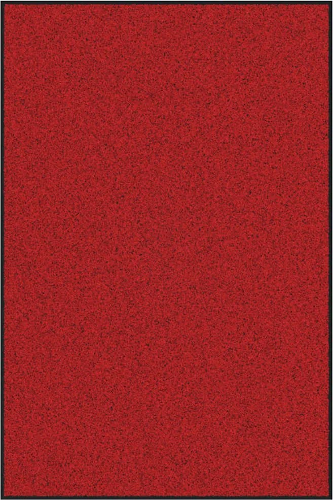 vidaXL Ajtószőnyeg Piros és Fekete 120 x 180 cm Polipropilén és vinil