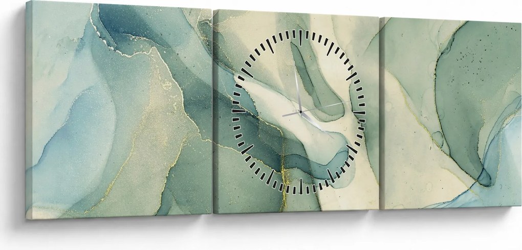Kép - Tintaabsztrakció 3 (órával) (90x30 cm)
