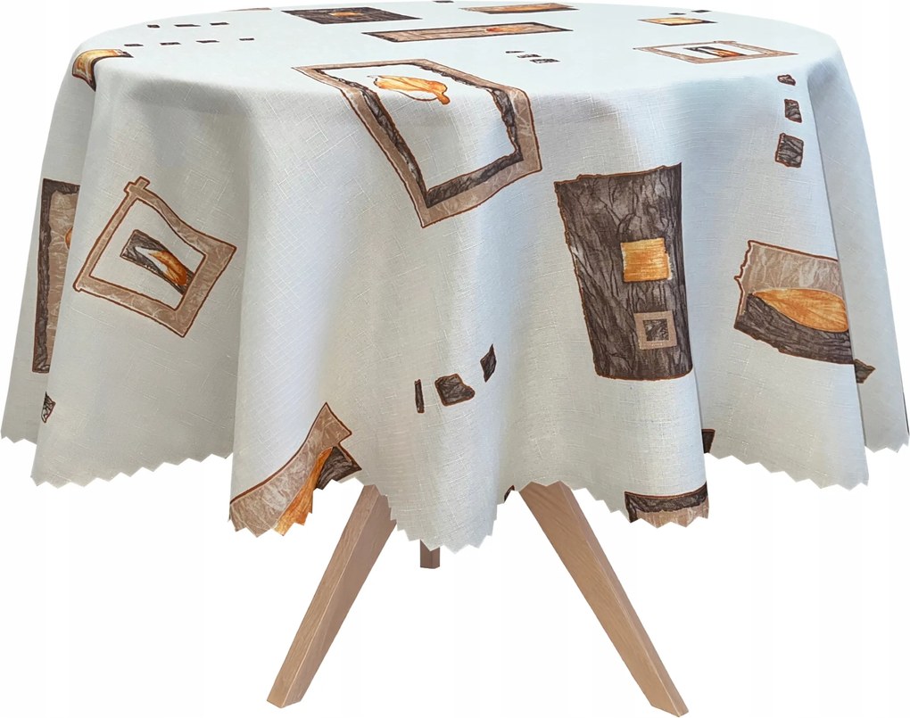 Abrosz Foltálló Kerek Lengyel Levelek Keretek Képek Kör 160 cm