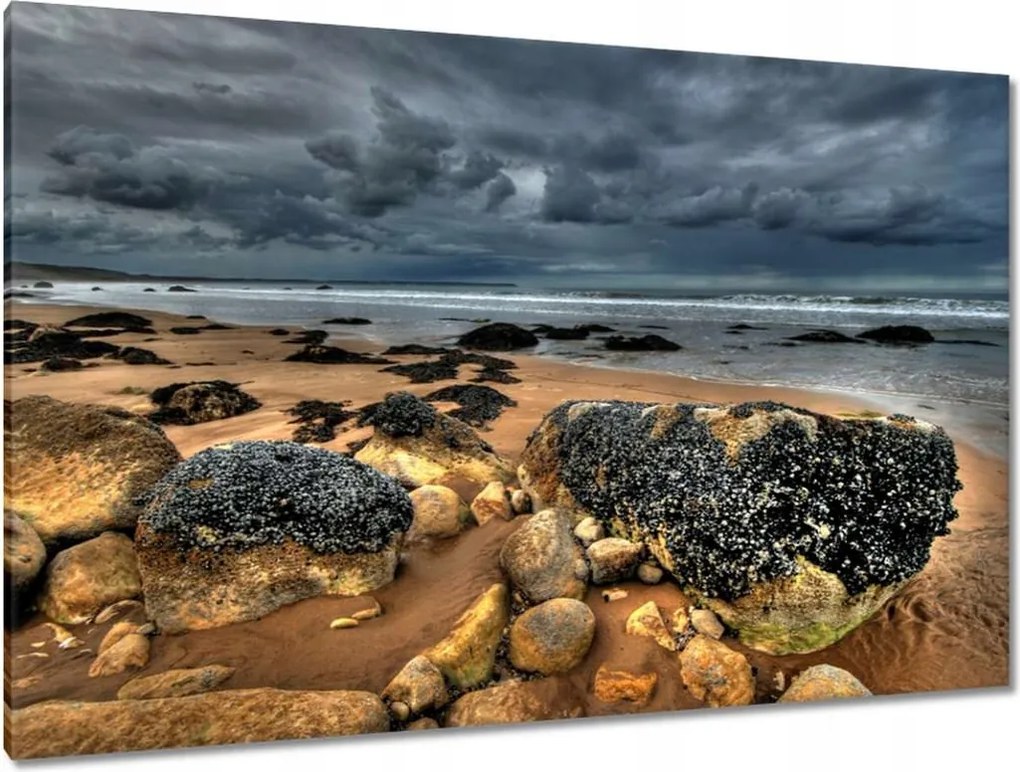 Vászonkép 120x80 Kő tengerpart Tenger