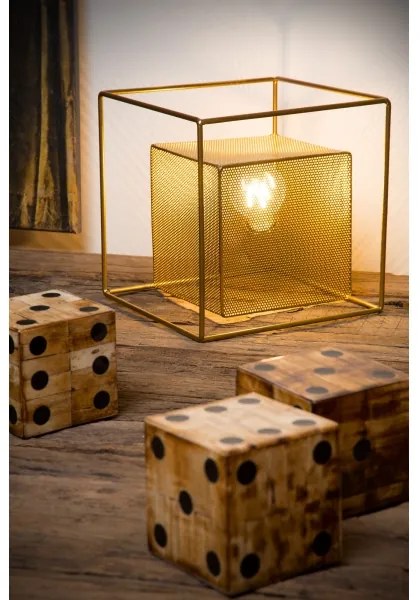 Lucide 78591/01/02 - Asztali lámpa EXTRAVAGANZA MORRIS 1xE27/40W/230V sárgaréz