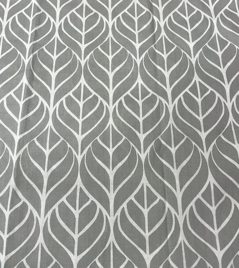 Leaf szurke pamut ágyneműhuzat 140x200cm+90x70cm TiaHome