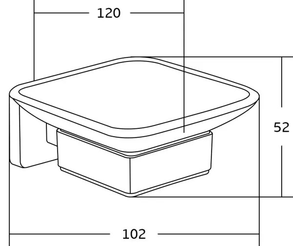 Mexen tartozékok, ASIS szappantartó, arany, 7017639-50