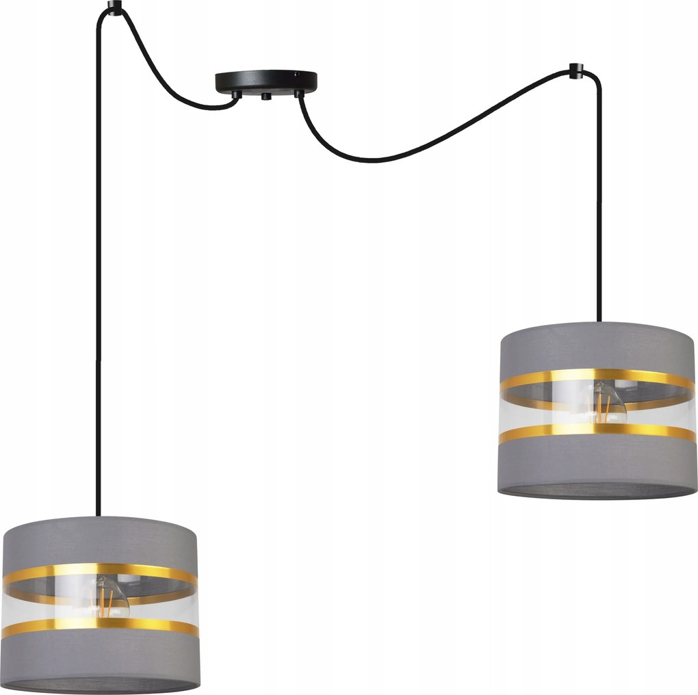 Mennyezeti Függőlámpa Pók Csillár Glamour Lámpabúra Szürke Modern