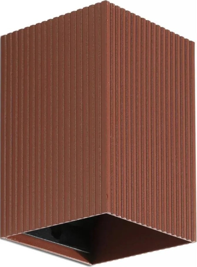 FARO 40537 - Fali lámpa SOLE 1xGU10/8W/230V tégla csipkézett szögletes