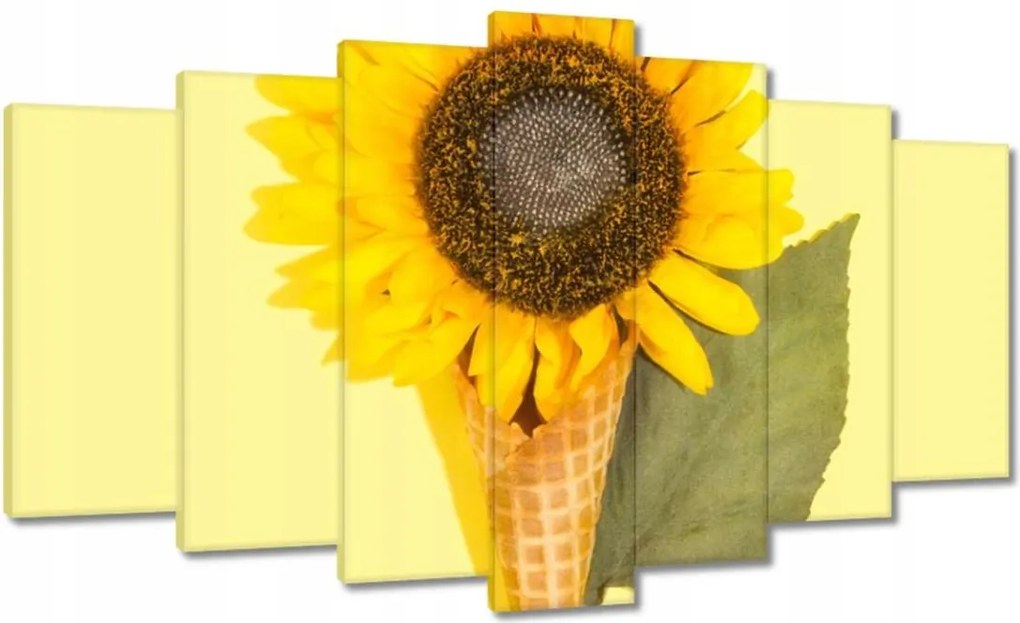 Vászonkép 140x80 Napraforgó szerelem Jég