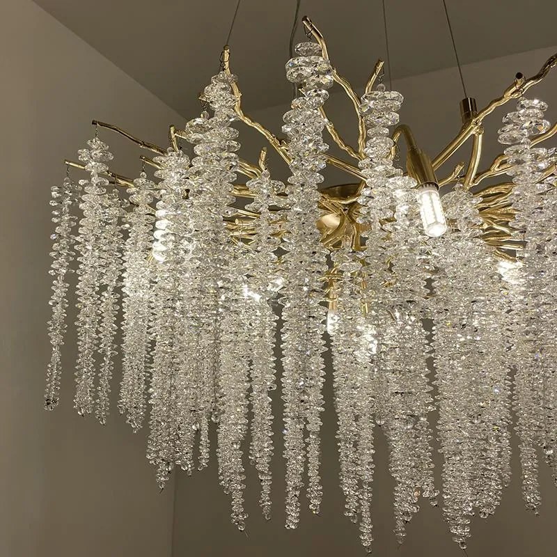 Luxus függő kristálycsillár 13 x G9 - CA021/800
