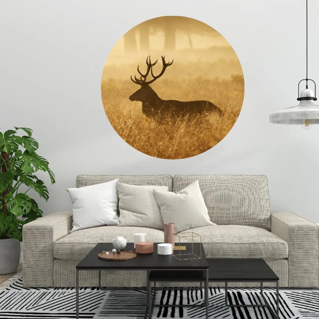 PIPPER. Kör alakú falmatrica "Szarvas 3" Méret: 100cm