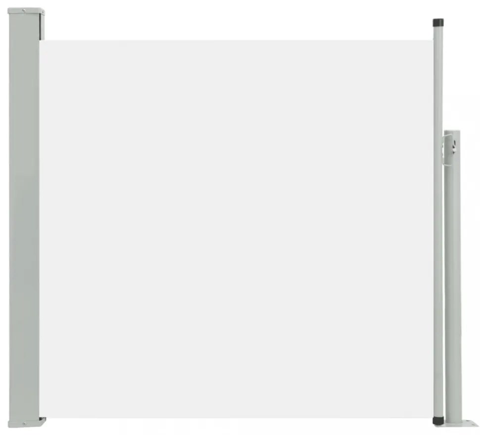 krémszínű kihúzható oldalsó teraszi napellenző 170 x 300 cm