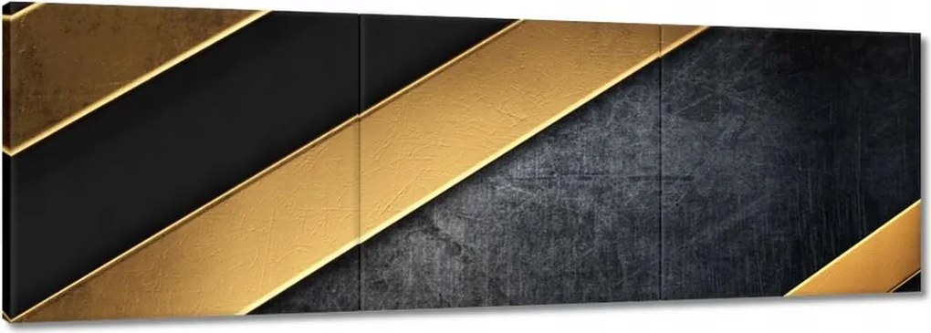 Vászonképek 150x50 Arany csíkok